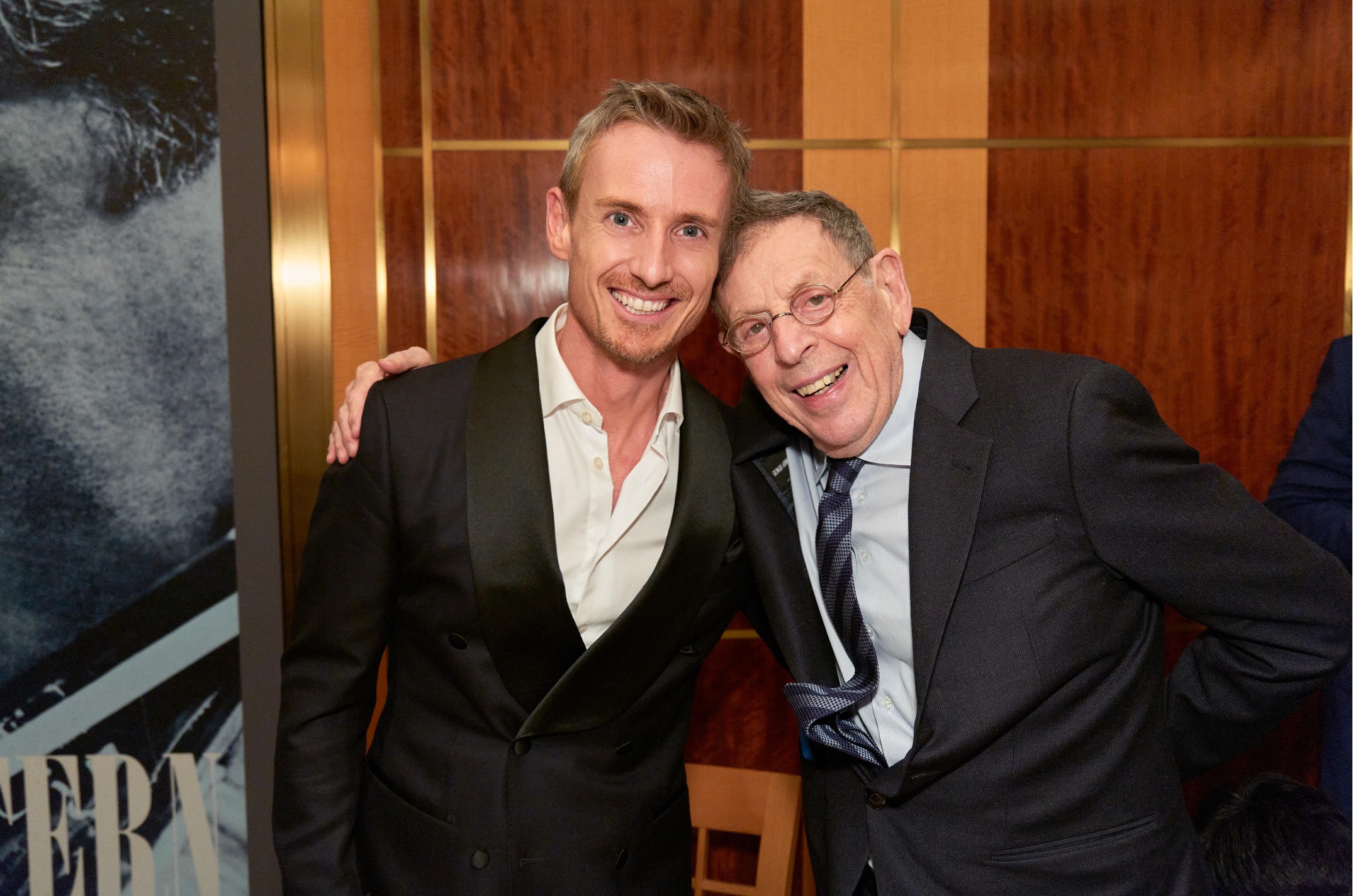Alexander Shelley with composer Philip Glass